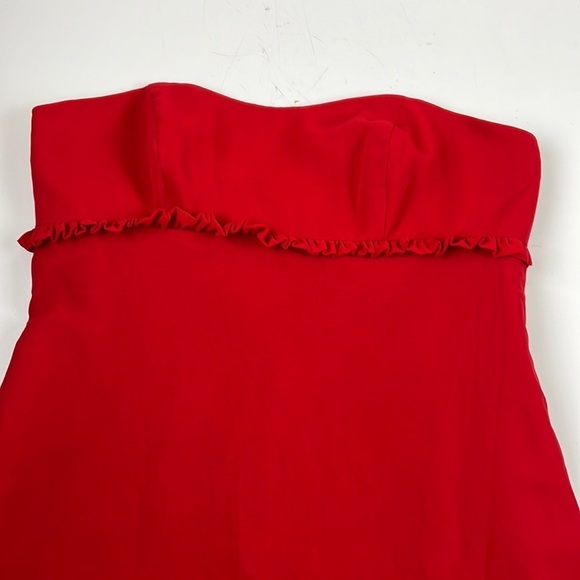 NWT Alfred Angelo Red Strapless Dress - Picture 4 of 10
